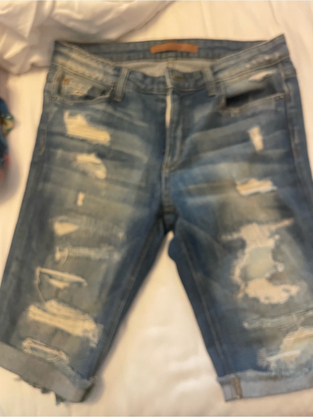 Joe’s Women’s Distressed Denim Shorts - Blue